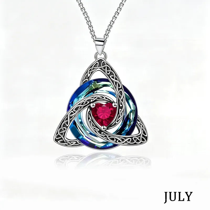 Last Day! Buy 1 Get 1 Free! 💝Witch Knot Birthstone Necklace✨