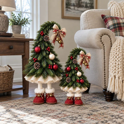 🎉 Whimsical Christmas Elf Tree Decor – Playful Holiday Ornament Set ✨