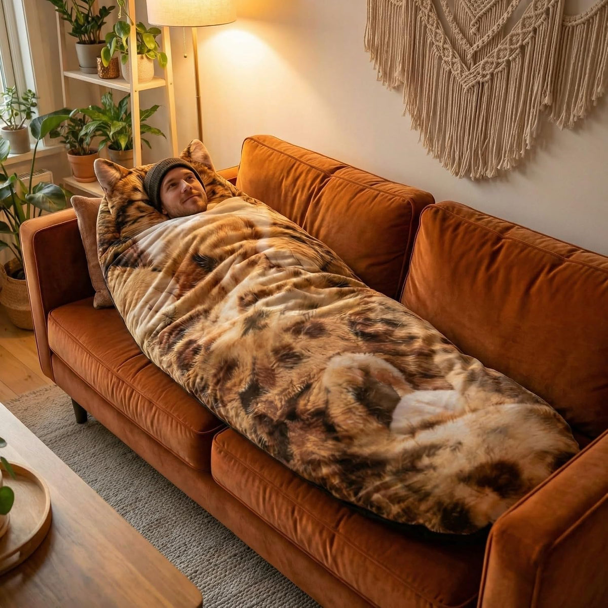 🔥Hot Sale 49% off🐱 Fluffy cat sleeping bag – Soft, Warm & Purrfectly Cozy😴💤