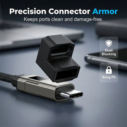 🔌 4-in-1 Digital Display Keychain Charging Cable — Power Anytime, Anywhere