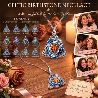Last Day! Buy 1 Get 1 Free! 💝Witch Knot Birthstone Necklace✨