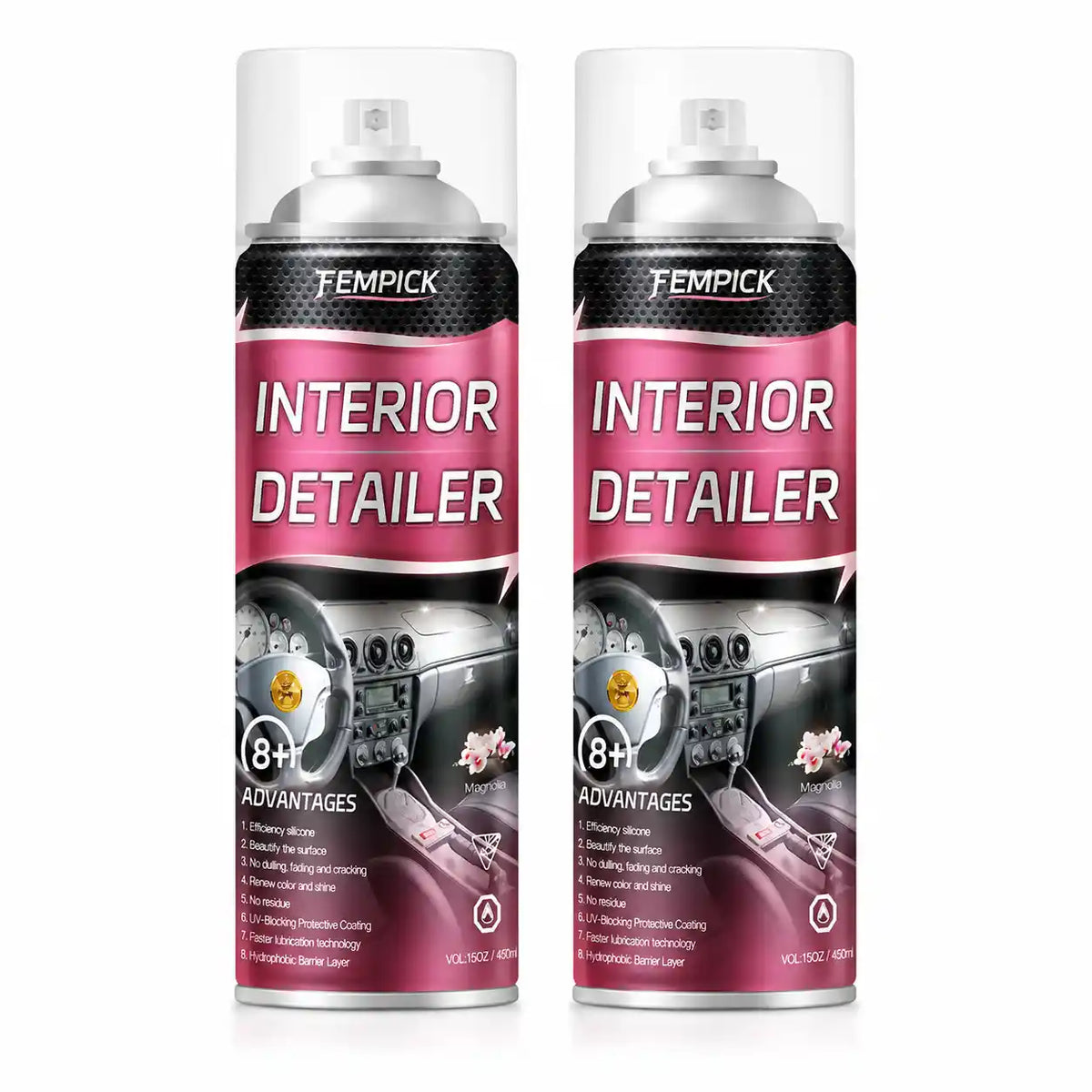 Fempick Ultimate Protection for Vinyl, Rubber, and Plastic Surfaces Car Interior Detailer and Protectant