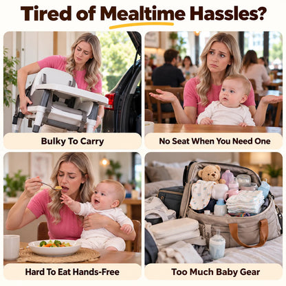 Portable baby chair harness