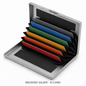 🔒RFID-Blocking Stainless Steel Card Wallet – Organized, Secure & Pocket-Ready