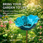 Wravion™ Handmade Metal Flower Garden Stake Bird Bath