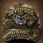 Handmade Devil Dog USMC 250th Birthday Commemorative Cap 🇺🇸