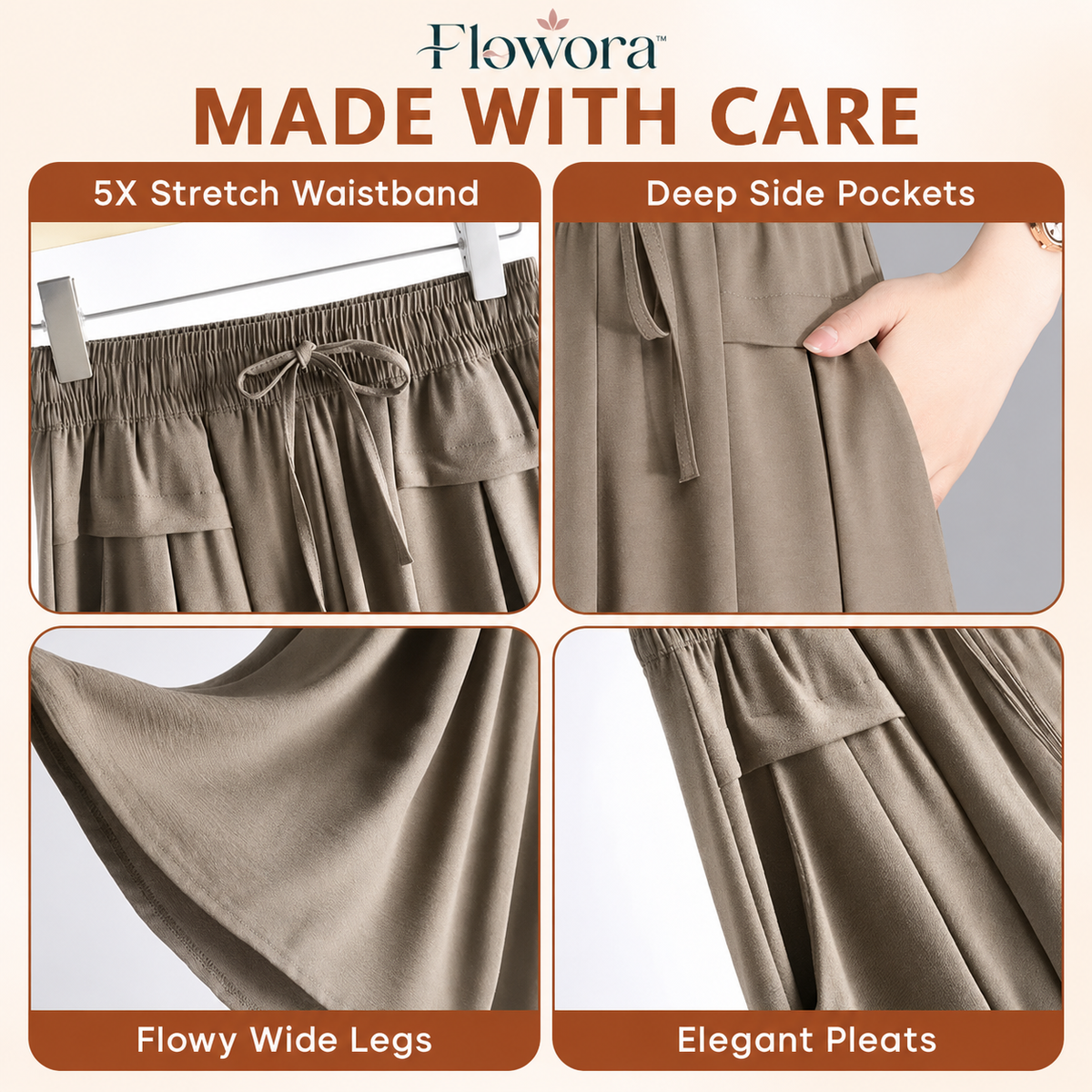 Flowora™ - Pull-On Capri Culottes for Women