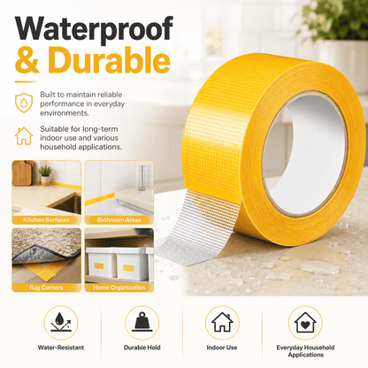 Heavy Duty Double Sided, Strong Adhesive PET Tape, Removable No Residue