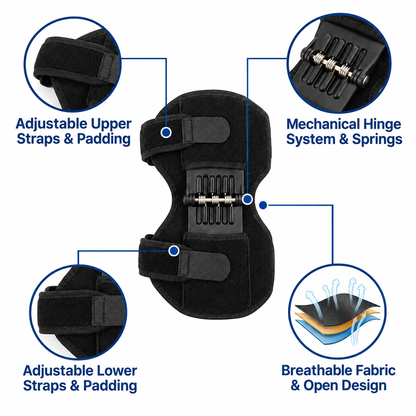 NATRAVOR™ Ultimate Knees – Climb stairs and walk with knee support from the very first step, or your money back (30-day trial) *One size fits all and washable