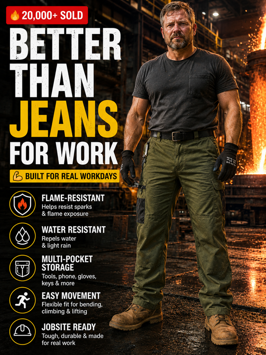 FR Tactical Work Pants – Flame-Resistant, Tougher Than Jeans