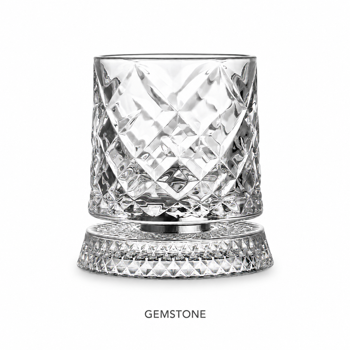 Spinning Crystal Glass
