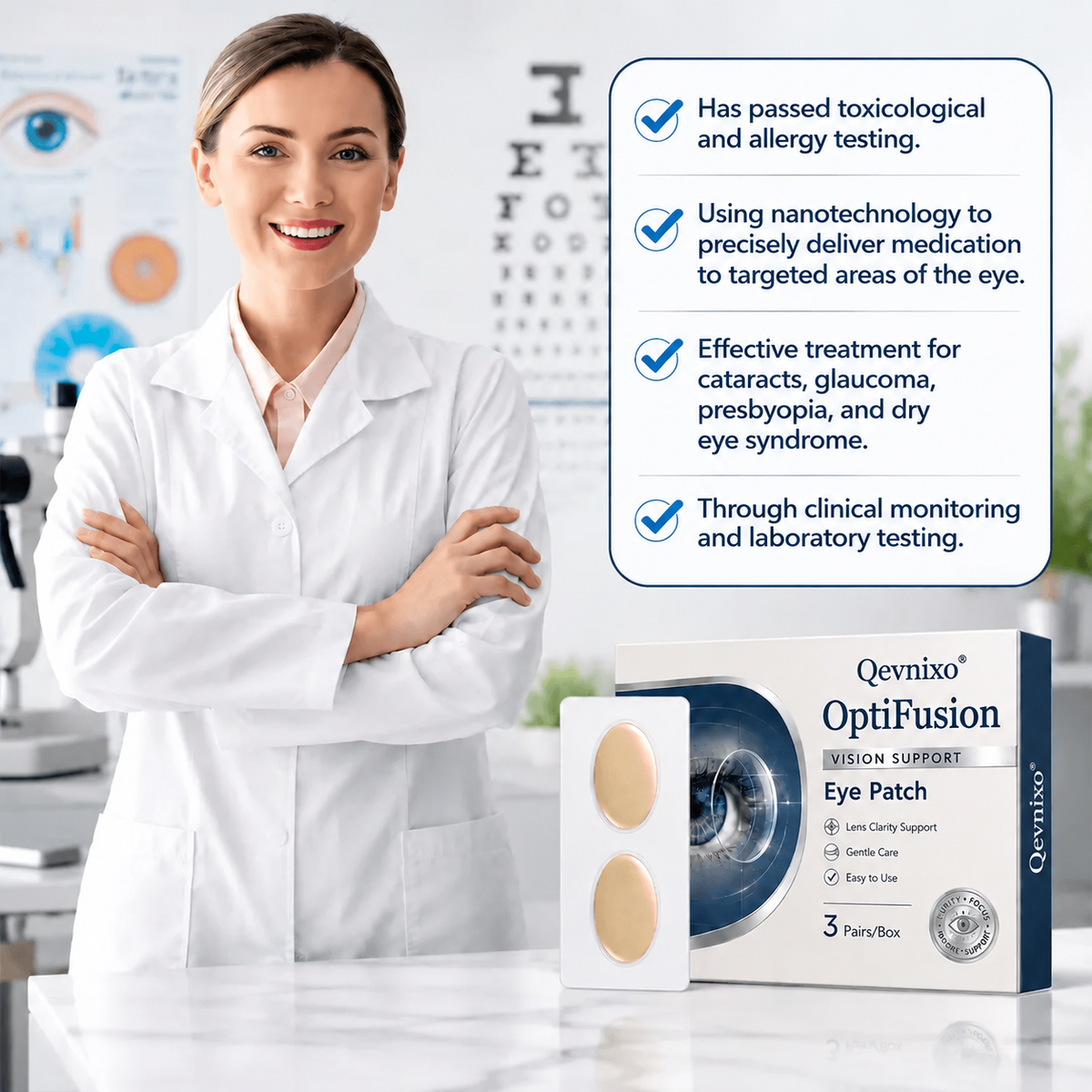 Qevnixo OptiFusion Vision Support Eye Patch