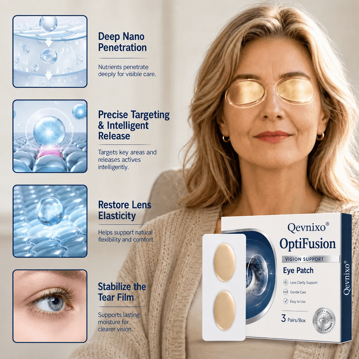 Qevnixo OptiFusion Vision Support Eye Patch