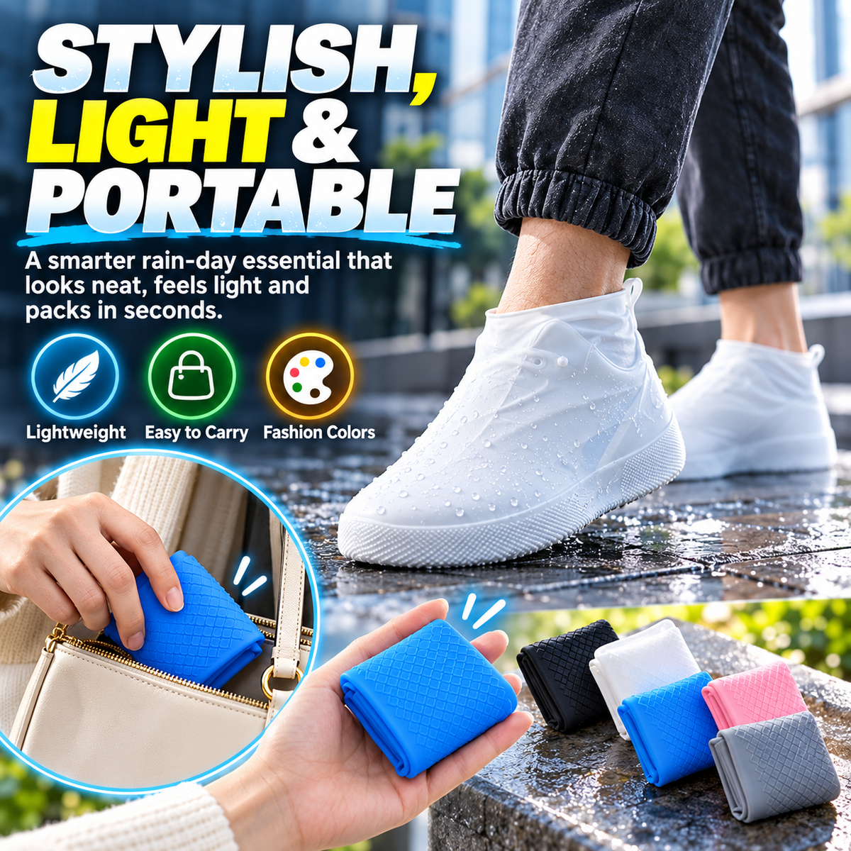 FREE Giveaway! Reusable Latex Rain Boot Covers – Waterproof, Anti-Slip & Ditch Bulky Boots