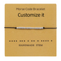 Morse Code Couple Bracelet