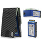 Men’s Minimalist Pop-Up Wallet, RFID Blocking Aluminum Slim Bifold.