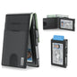 Men’s Minimalist Pop-Up Wallet, RFID Blocking Aluminum Slim Bifold.
