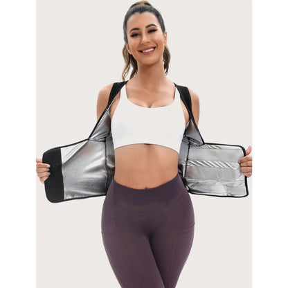🏃‍➡️🏋️‍♀️ Women's Sweat Compression Shapewear Vest - Athletic Active Tops