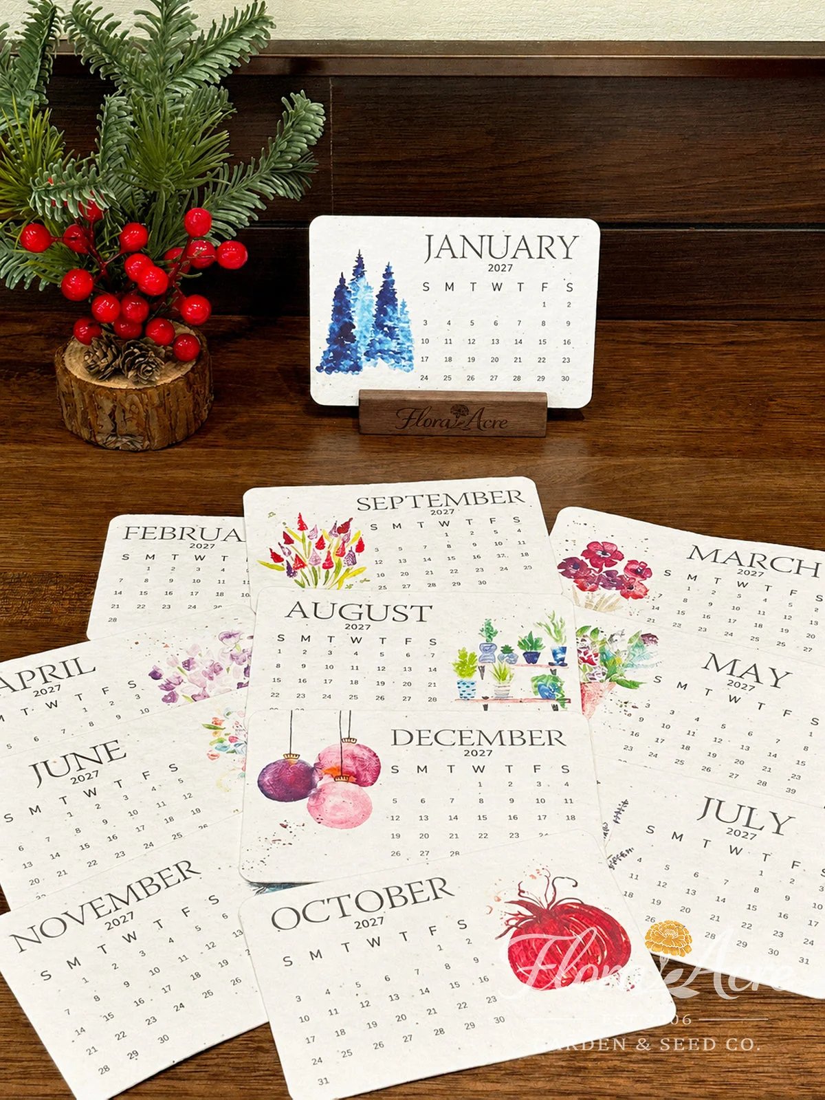 🌱Eco-Friendly Plantable “Timeless” Seed Calendar 2027 ✨ Plan • Plant • Grow • Enjoy