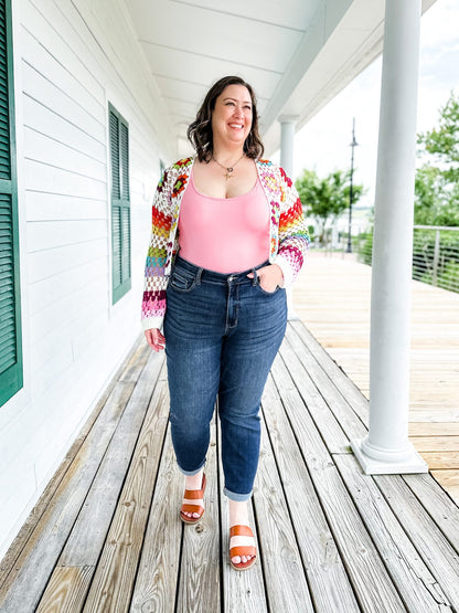 Judy Tummy Control Cuffed Slim Fit Jeans
