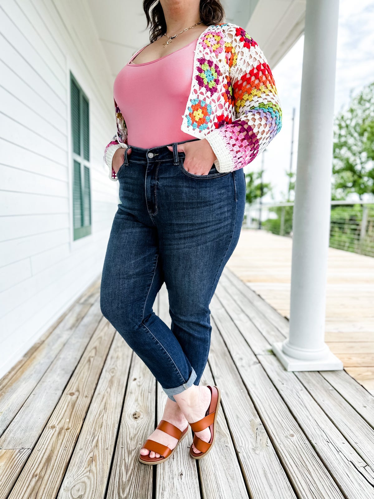 Judy Tummy Control Cuffed Slim Fit Jeans
