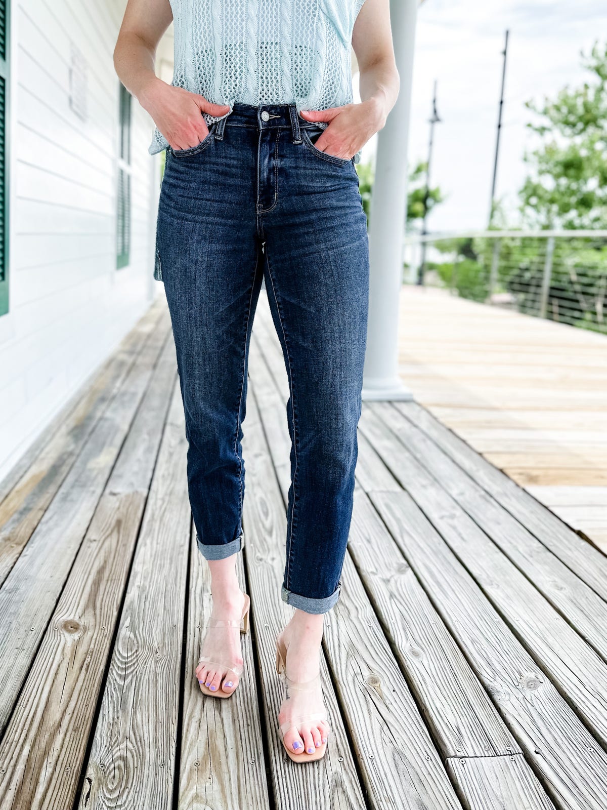 Judy Tummy Control Cuffed Slim Fit Jeans
