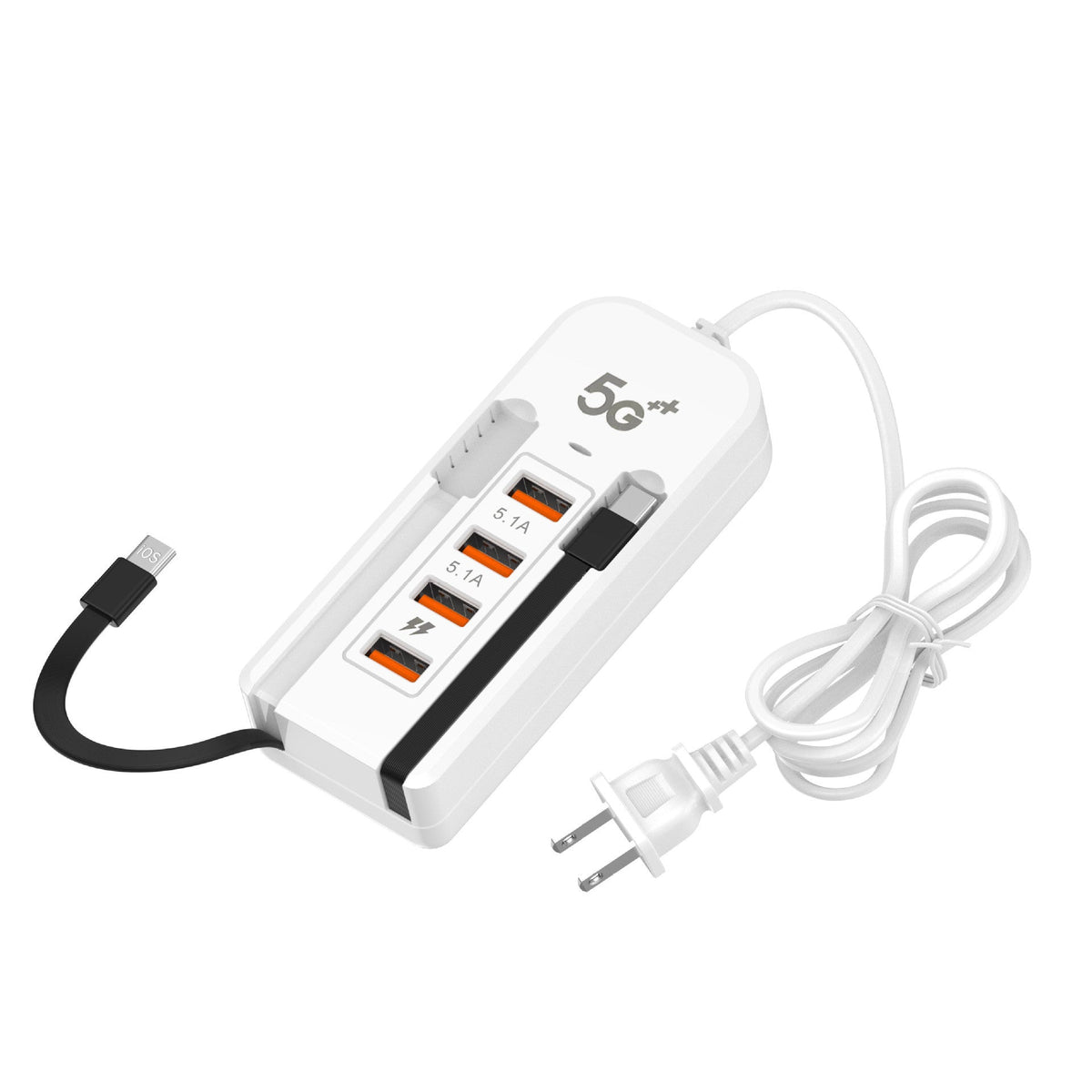 Charge 6 Devices Instantly! No-Clutter 66W Desktop Power Hub