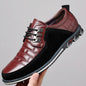 men's large size casual leather shoes