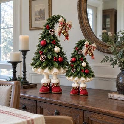 🎉 Whimsical Christmas Elf Tree Decor – Playful Holiday Ornament Set ✨