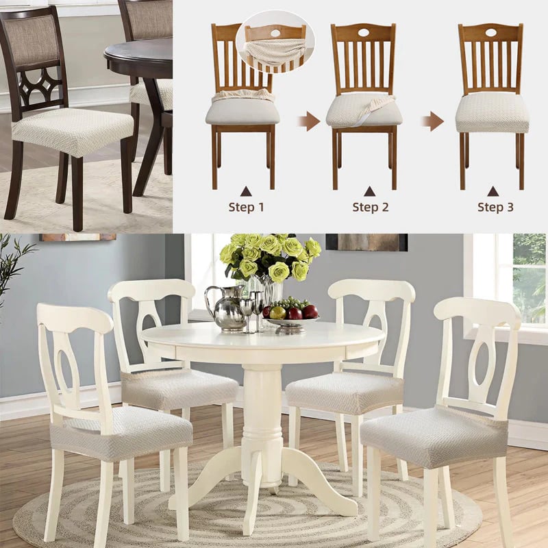 Waterproof Jacquard Chair Covers! Durable, Stylish & Easy-Clean 🪑