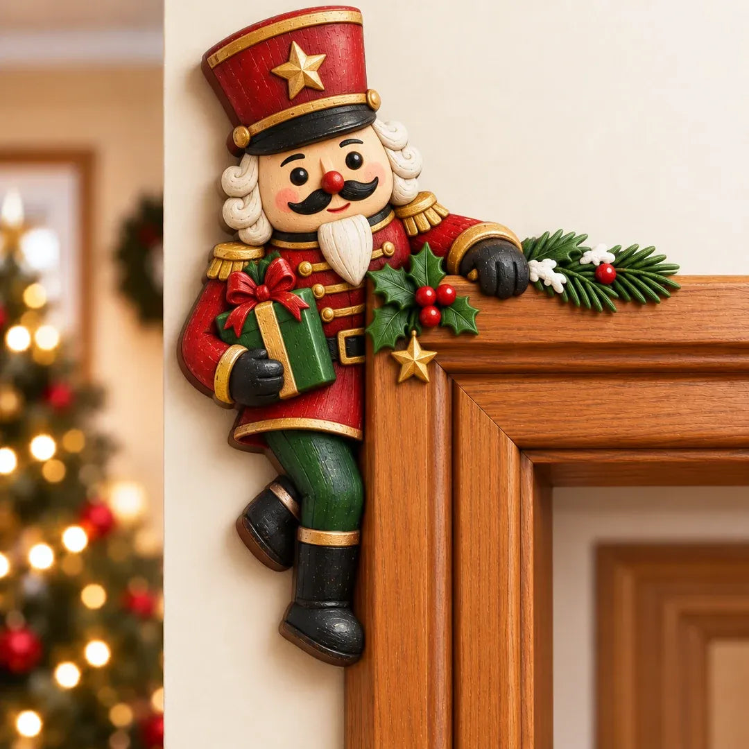 🎄3D Christmas Peekaboo Door Frame Decor – 8 Festive Designs ✨