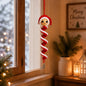 ☃️Crochet Snowman Spiral Ornament DIY Kit | Complete Beginner-Friendly Set with Soft Yarn, Crochet Hook, Festive Beads, Snowflakes & Step-by-Step Guide 🧶🎄✨