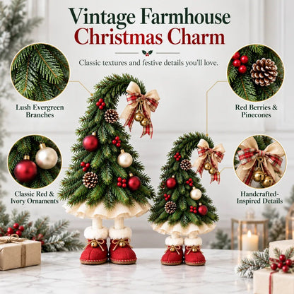 🎉 Whimsical Christmas Elf Tree Decor – Playful Holiday Ornament Set ✨