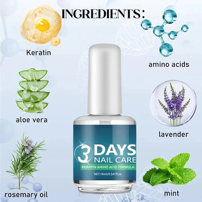 💖🔥 Tired of Nails That Break Easily? This 3-Day Formula Helps Restore Stronger-Looking Nails