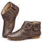 💝Last Day 50% OFF⭐Women's Chic Orthopedic Leather Ankle Boots | Arch Support, Side Zip & Lightweight Comfort