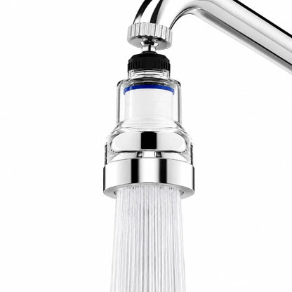 360° Rotating Faucet Filter Aerator – Splash-Free Water Saver with Multi-Layer Filtration & 6 Replacement Filters