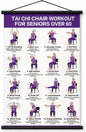 🔥Tai Chi Chair Workout Chart for Seniors (16 x 24 inches)