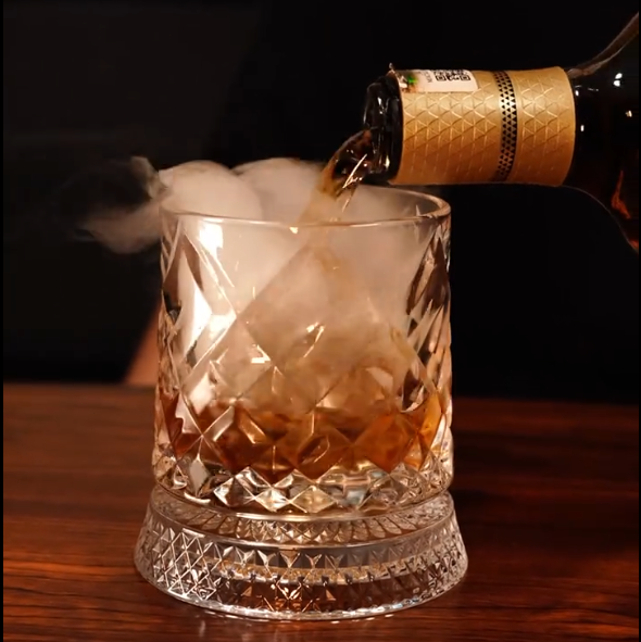 Spinning Crystal Glass