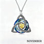 Birthstone Celtic Knot Necklace for Women