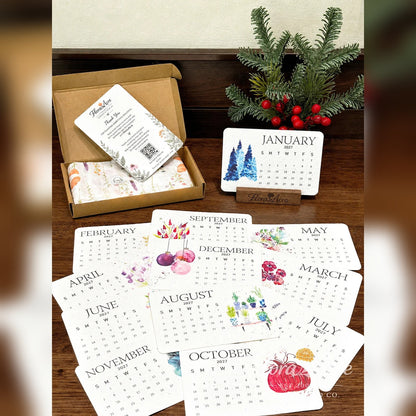 ✨Early Holiday Sale 45% OFF🌱Eco-Friendly Plantable “Timeless” Seed Calendar 2027