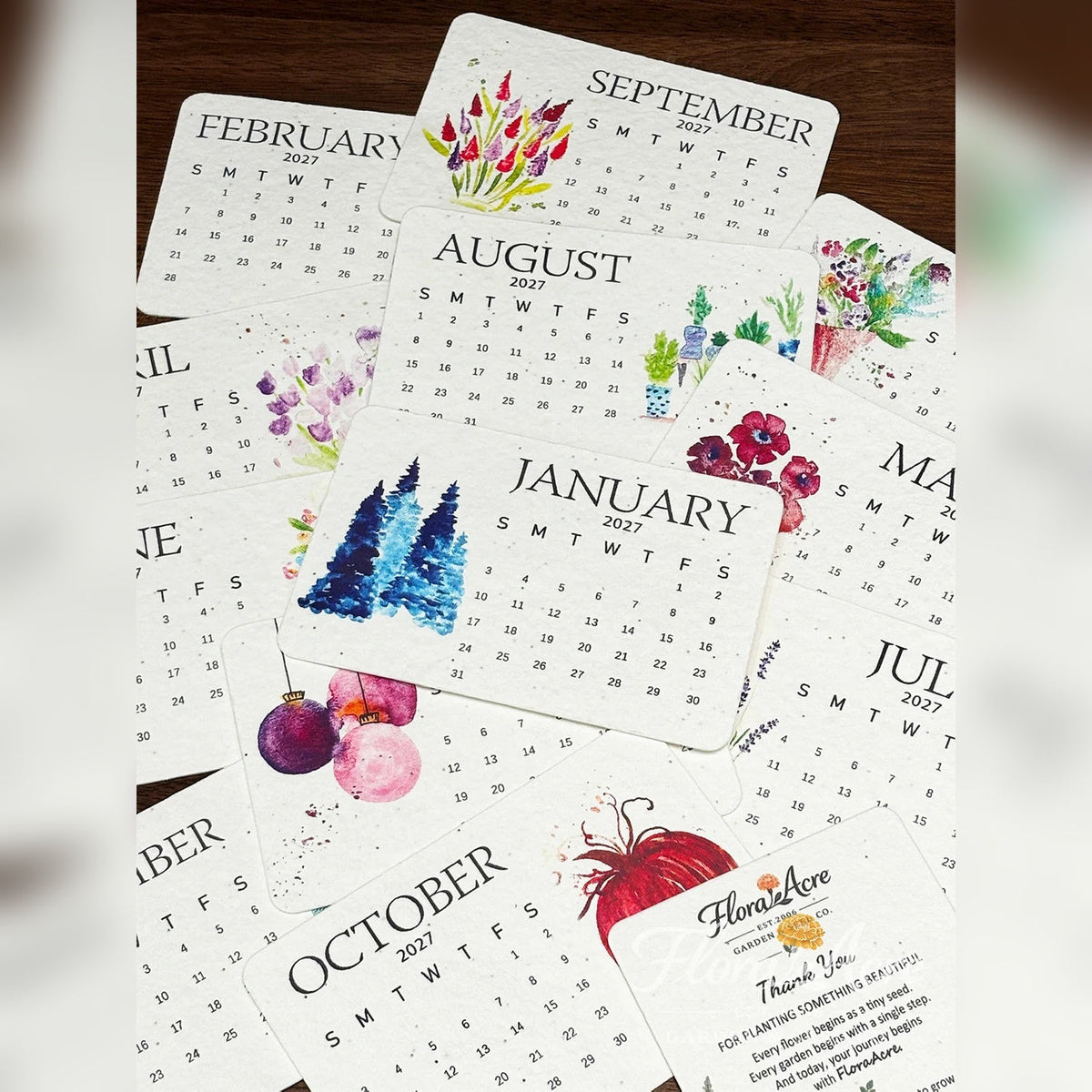 ✨Early Holiday Sale 45% OFF🌱Eco-Friendly Plantable “Timeless” Seed Calendar 2027