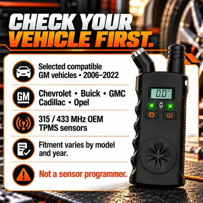🔧2-in-1 TPMS Relearn Tool with Digital Tire Pressure Check