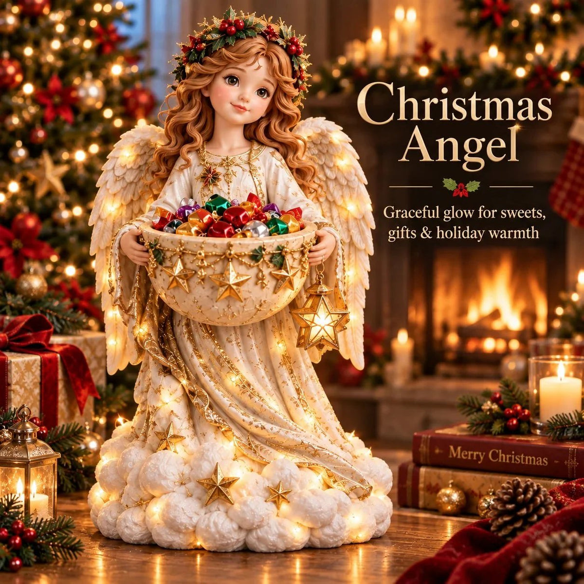 🎄 Weihnachts-Sale – 49% RABATT ✨Handgefertigte Weihnachts-Keramikschale mit Beleuchtung – 5 festliche Designs