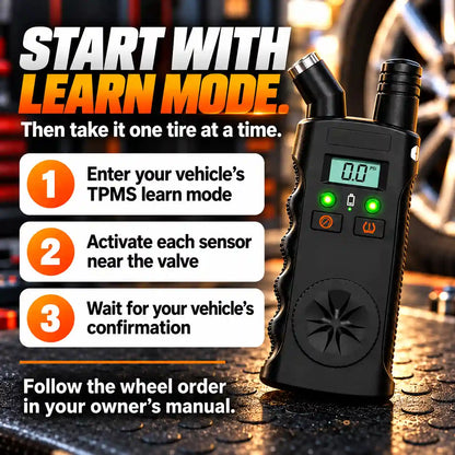 🔧2-in-1 TPMS Relearn Tool with Digital Tire Pressure Check