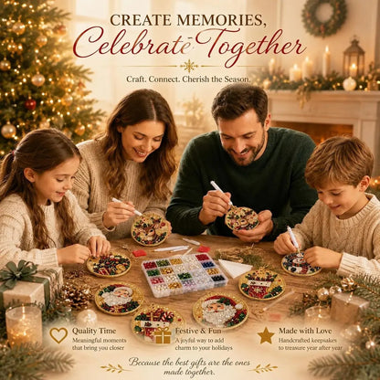 🔥Hot Sale 49% Off🎄Christmas DIY Diamond Painting Ornaments Kit (6-Piece) – Xmas Tree Hanging Craft Decoration