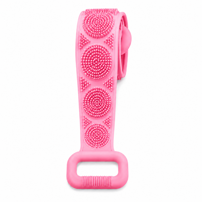 Silicone Back Scrubber Belt – Exfoliating Shower Strap with Easy-Grip Handles