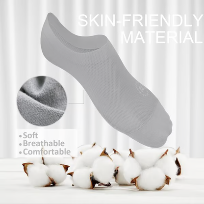 🔥6-Pair Invisible Grip Socks Pack 🧦 – Breathable Low-Cut Anti-Slip Sweat-Absorbing Design