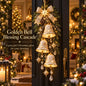 ✨✨ Golden Bell Blessing CascadeTM – Lighted Christmas Door Decor