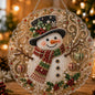 Christmas Pearl Diamond Art Hanging Ornament Kit | Luxury Flocked Canvas with Scratch-Resistant Non-Fading Pearl Beads DIY Handmade Holiday Hanging Decor 🎅💎