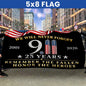 25 Years 911 Memorial Grommet Flag, Remember Honor Heroes Never Forget Flag